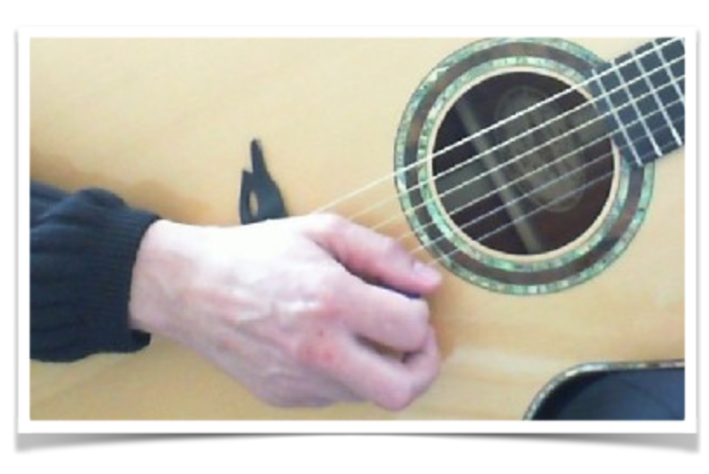 alternate picking plectrum right hand grip