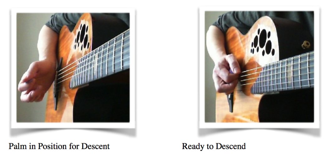 Floating and pivoting when alternate picking guitar demonstration