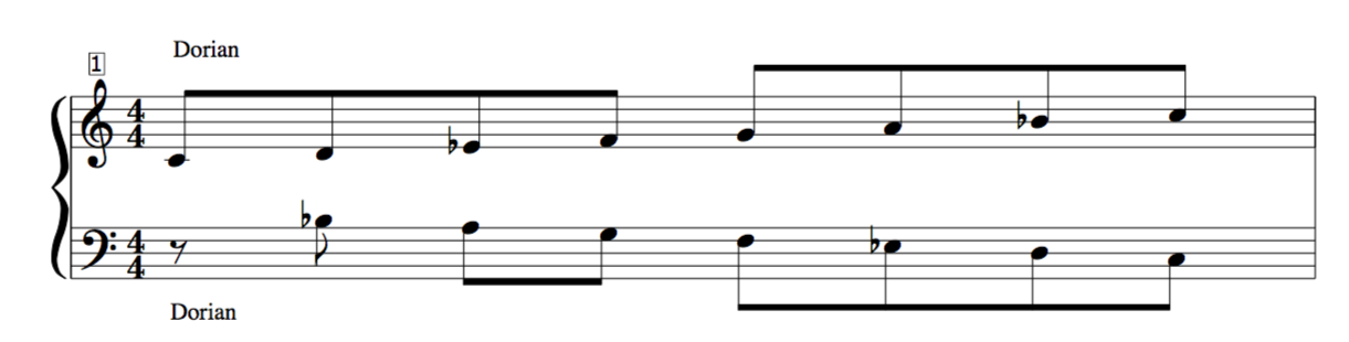 Palindromic-dorian-mode-mirror-harmony