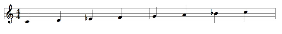 C dorian mode