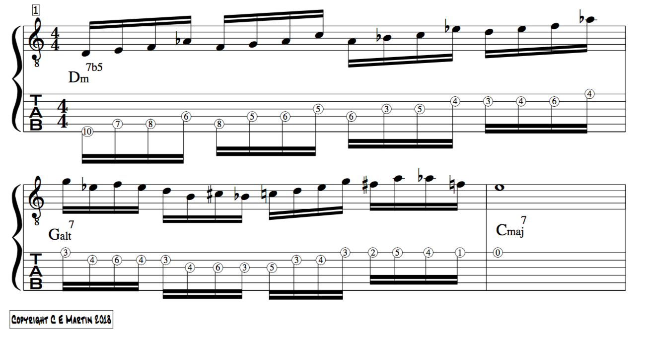 Tetrachords: Double Timed Jazz 4 note Cells for improvisation lesson