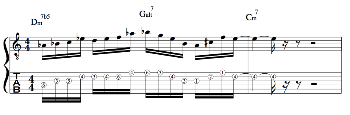 ALT LICK: Tetrachords: Jazz 4 note Cells for improvisation lesson