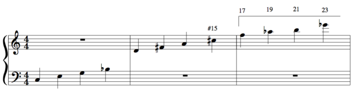 23rd chord Tertian harmony example