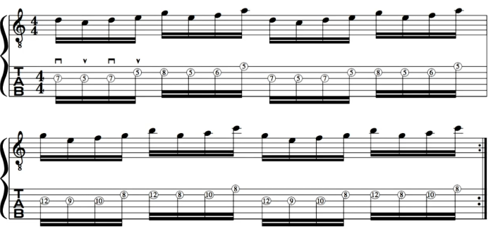 Jazz improvisation John Mclaughlin guitar lick lesson how to