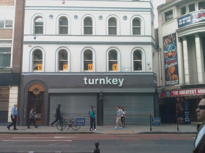 Turnkey Shop Shut and closed after many successful years