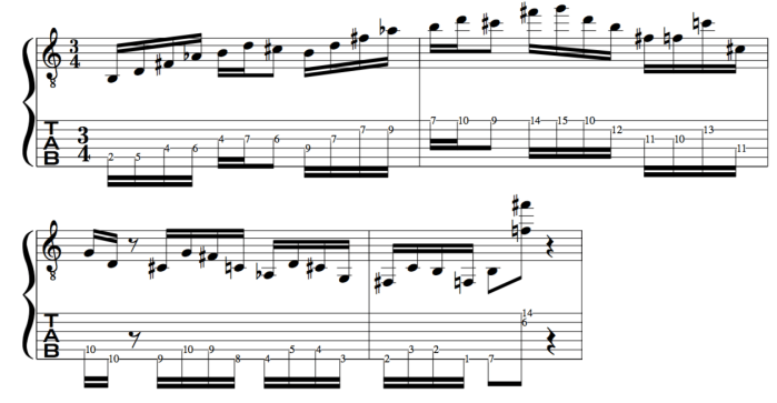 mode 4 messiaen jazz improvisation lick