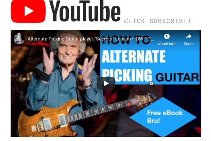 Guthrie Govan alternate Picking guitar
