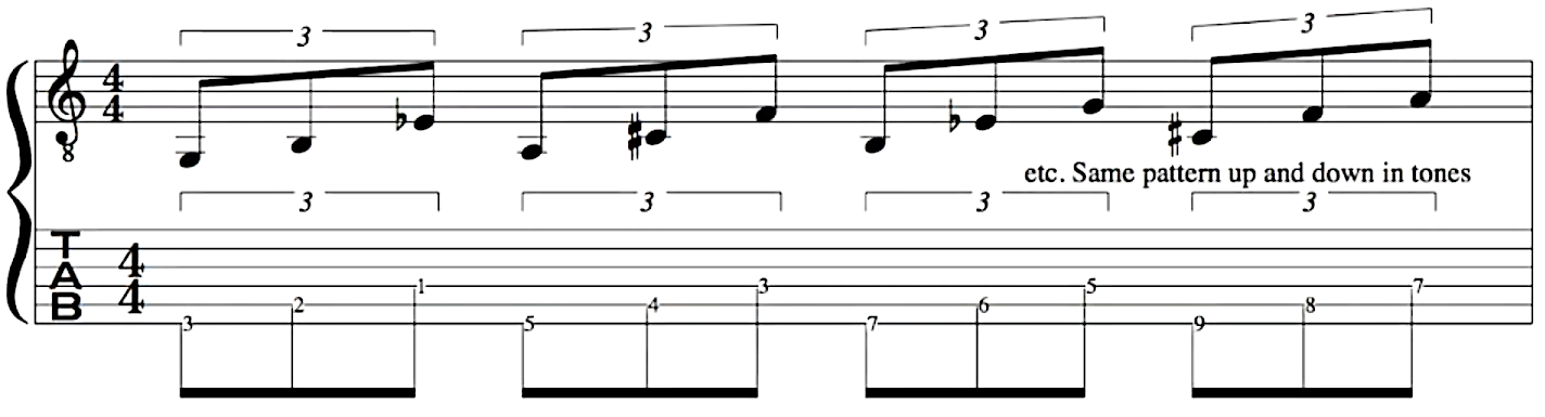 whole tone, scale, music theory, lesson, augmented, triads, 