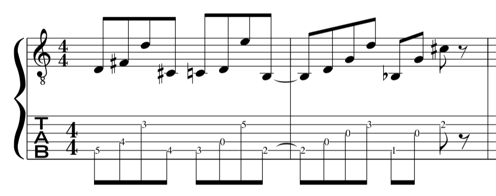 arpeggios, guitar, picking, technique, lesson, example