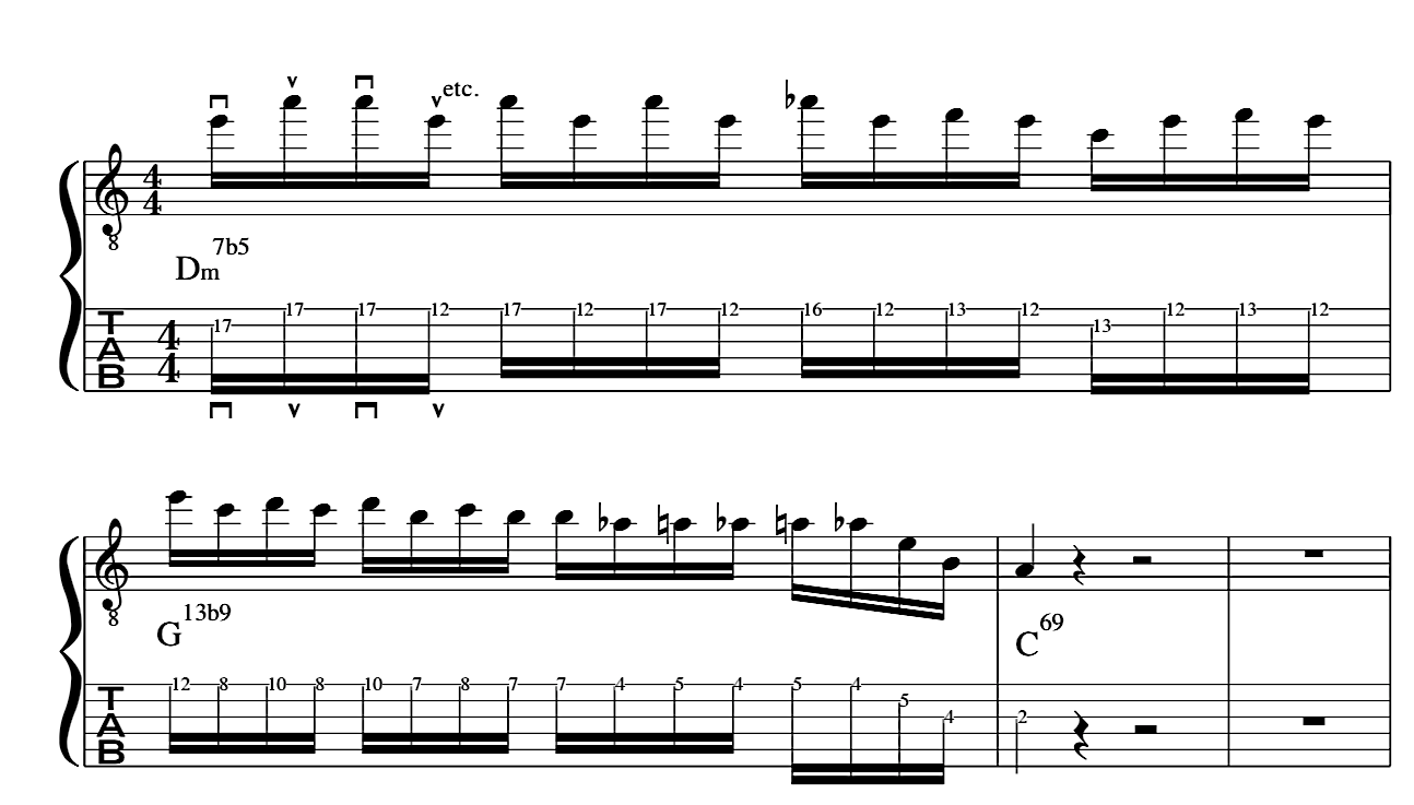 john-mclaughlin-guitar-harmonic-minor-scale-line-lesson