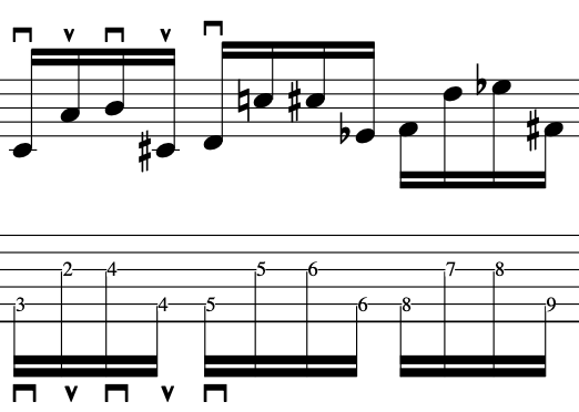 messiaen_mode_7_limited_transposition_lesson_example_guitar