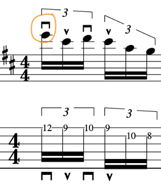 John McLaughlin alternate picking guitar lesson John McLaughlin alternate picking guitar lesson with music notation and guitar tab example